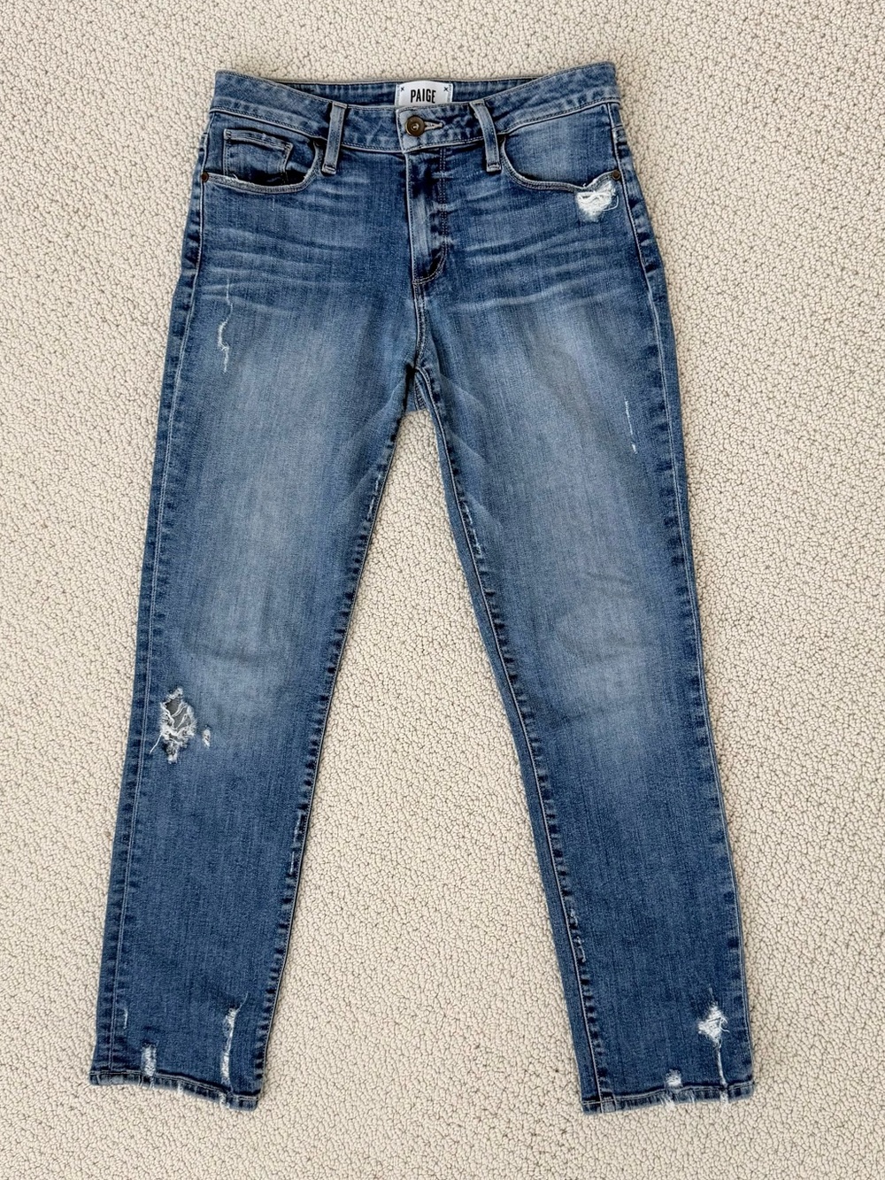 PAIGE High Rise Jimmy Jimmy Crop Jeans